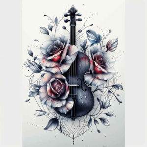 music tattoo design ideas refined color palette minimalist for side