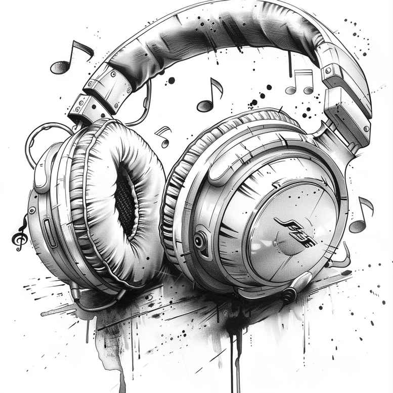 music tattoo design ideas fluid motion modest for ribs