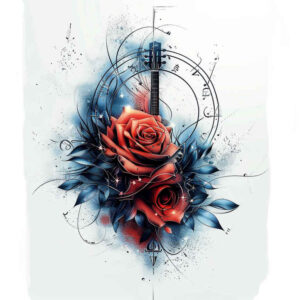 music tattoo design ideas true rendering monochrome shows endurance