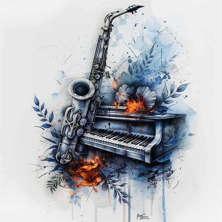 music tattoo design ideas unreal light negative space for lower leg