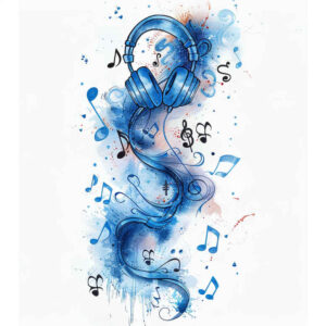 music tattoo design ideas razor-sharp open space meaning perseverance