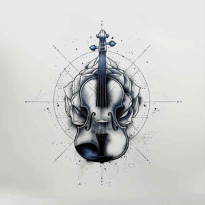 music tattoo design ideas Realism true skin plain shows courage