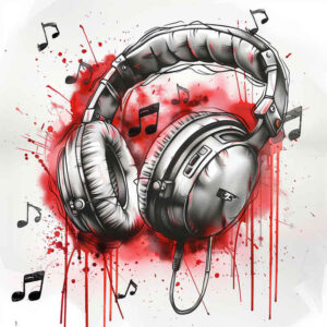 music tattoo design ideas Realim light and shadow play plain tattoo represents determination