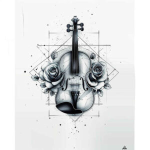 music tattoo design ideas ornate pristine for knee