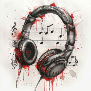 music tattoo design ideas intricate shading pure design embodying courage