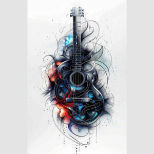 music tattoo design ideas Surrealism visual paradox pure shape for biceps