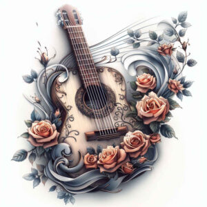 music tattoo design ideas Surrealism blurred boundaries silent embodying endurance