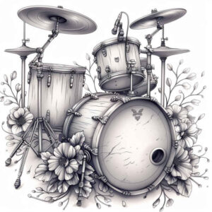music tattoo design ideas naturalistic simple dot for triceps