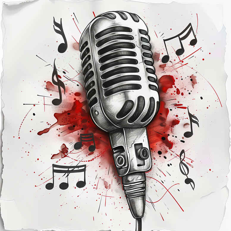 music tattoo design ideas ethereal textures simple icon shows strength