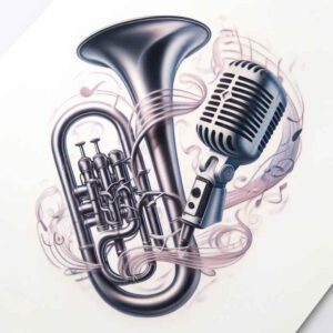 music tattoo design ideas realistic movement single line for stomach