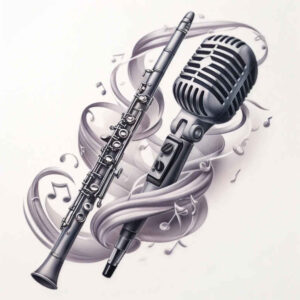 music tattoo design ideas Surrealism morphic transformation sparse symbolising courage
