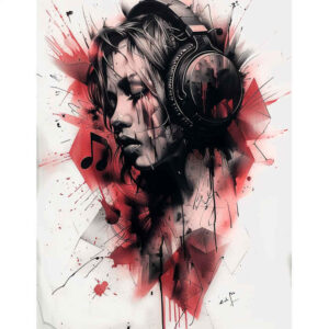 music tattoo design ideas phantasmagoric subtle shape meaning endurance