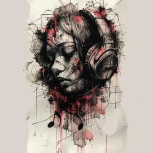 music tattoo design ideas true rendering tiny detail represents endurance