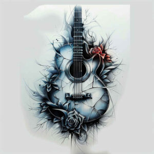 music tattoo design ideas beyond reality ultra-thin for temple