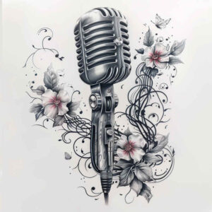 music tattoo design ideas soft-focus understated endurance and power