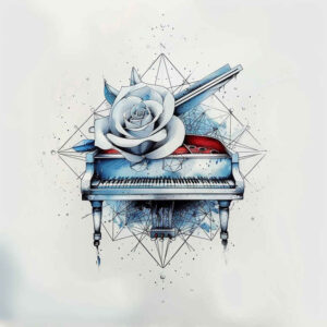 wave-sound – tattoo design ideas free ai generated – pure-shape – for-hand – Gallery: music-inkby-ai