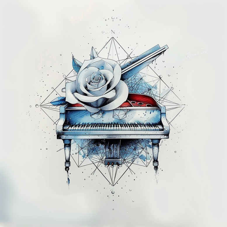 wave-sound – tattoo design ideas free ai generated – pure-shape – for-hand – Gallery: music-inkby-ai