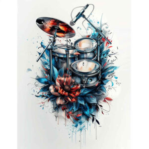 wave-sound – tattoo design ideas free ai generated – short-stroke – for-calf – Gallery: music-inkby-ai