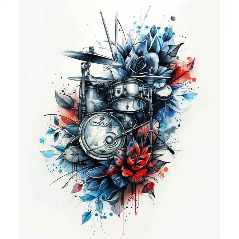 wave-sound – tattoo design ideas free ai generated – single-line – for-fingers – Gallery: music-inkby-ai