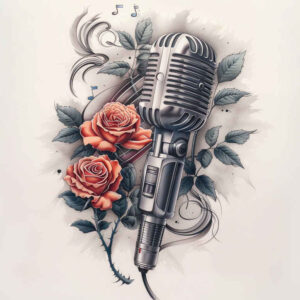 wave-sound – tattoo design ideas free ai generated – small-detail – for-palm – Gallery: music-inkby-ai