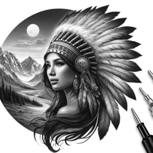 native-sacred-tattoo-surrealism-symbolism-for-hip – tattoo design ideas free ai generated – Gallery: native-american-women-inkby-ai