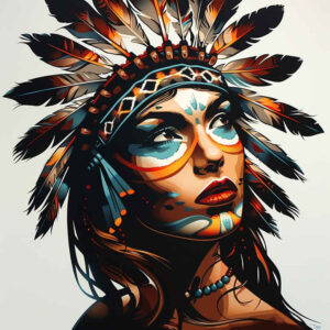 indigenous-american-tattoo-realism-clean-whites-for-abdomen – tattoo design ideas free ai generated – Gallery: native-american-women-inkby-ai