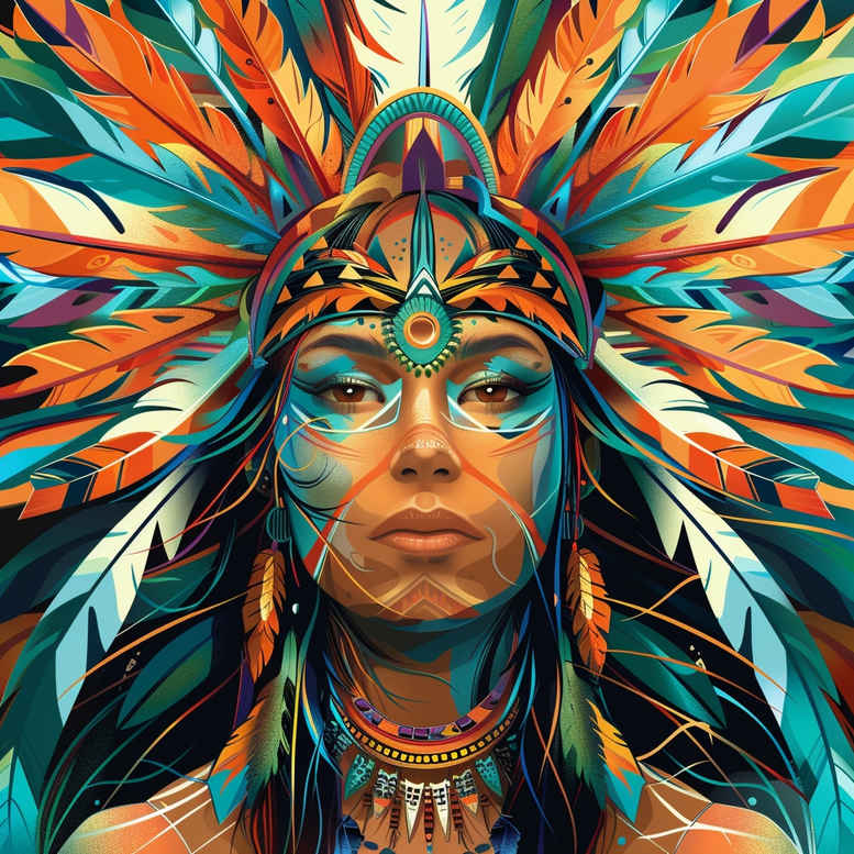 for-women-neotraditional-detailed-linework-for-shin – tattoo design ideas free ai generated – Gallery: native-american-women-inkby-ai