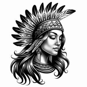 for-women-realism-realistic-texture-for-heel – tattoo design ideas free ai generated – Gallery: native-american-women-inkby-ai