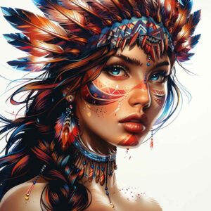 native-ceremonial-tattoo-realism-sharp-focus-for-inner-arm – tattoo design ideas free ai generated – Gallery: native-american-women-inkby-ai
