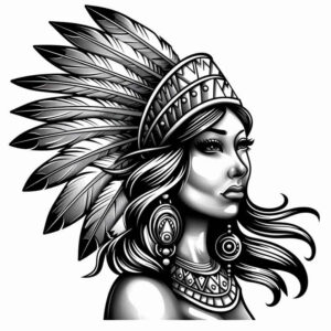 native-ornamental-tattoo-realism-contour-shading-for-lower-arm – tattoo design ideas free ai generated – Gallery: native-american-women-inkby-ai