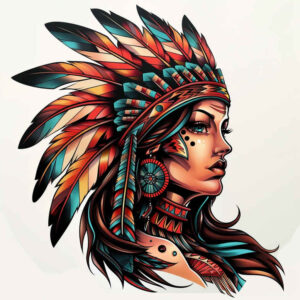 native-craft-tattoo-neotraditional-rich-blacks-for-upper-back – tattoo design ideas free ai generated – Gallery: native-american-women-inkby-ai