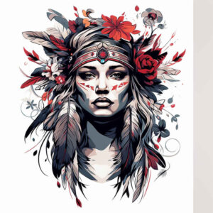 native-ethnic-tattoo-realism-smooth-gradients-for-lower-arm – tattoo design ideas free ai generated – Gallery: native-american-women-inkby-ai