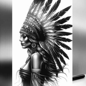 native-eagle-tattoo-neotraditional-clean-lines-for-forearm – tattoo design ideas free ai generated – Gallery: native-american-women-inkby-ai