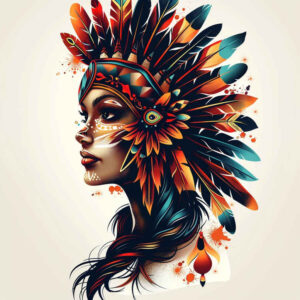 native-geometric-tattoo-neotraditional-rich-shading-for-side – tattoo design ideas free ai generated – Gallery: native-american-women-inkby-ai