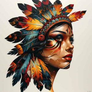 native-american-women tattoo design ideas high-contrast cultural pride for upper shoulder