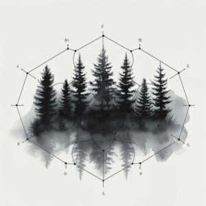 geometric-details – tattoo design ideas free ai generated – blooming-center – for-wrist – Gallery: nature-and-geometry-inkby-ai
