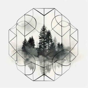 geometric-motifs – tattoo design ideas free ai generated – radiating-symmetry – for-wrist-side – Gallery: nature-and-geometry-inkby-ai