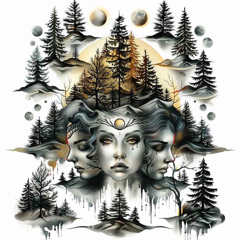 geometric-patterns-and-plants – tattoo design ideas free ai generated – circular-lace – for-wrist-side – Gallery: nature-and-geometry-inkby-ai