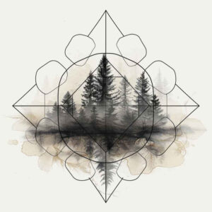geometric-plant-patterns – tattoo design ideas free ai generated – enlightenment – for-outer-arm – Gallery: nature-and-geometry-inkby-ai