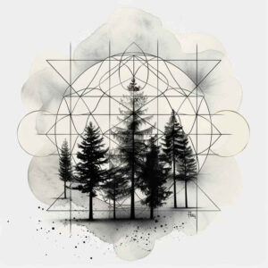 geometry-and-plants – tattoo design ideas free ai generated – transcendent – for-shoulder-blade – Gallery: nature-and-geometry-inkby-ai