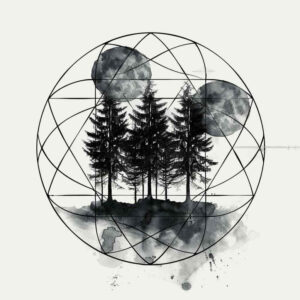 leaf-patterns – tattoo design ideas free ai generated – circle-of-unity – for-scapula – Gallery: nature-and-geometry-inkby-ai