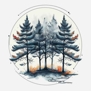 leaves-and-angles – tattoo design ideas free ai generated – sacred-geometry – for-ribs – Gallery: nature-and-geometry-inkby-ai