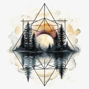 natural-contours – tattoo design ideas free ai generated – radiating-symmetry – for-upper-arm – Gallery: nature-and-geometry-inkby-ai