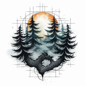 natural-geometry – tattoo design ideas free ai generated – sacred-geometry – for-side – Gallery: nature-and-geometry-inkby-ai
