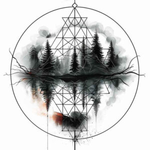 natural-geometry – tattoo design ideas free ai generated – spirituality – for-hand – Gallery: nature-and-geometry-inkby-ai