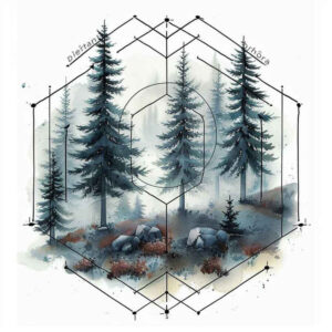 natural-lines – tattoo design ideas free ai generated – ornate – for-upper-shoulder – Gallery: nature-and-geometry-inkby-ai