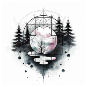 nature-and-geometric-shapes – tattoo design ideas free ai generated – circular-pattern – for-triceps – Gallery: nature-and-geometry-inkby-ai