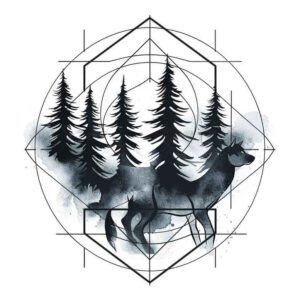 nature-and-geometry – tattoo design ideas free ai generated – meditative-art – for-elbow – Gallery: nature-and-geometry-inkby-ai