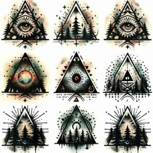 nature-and-geometry – tattoo design ideas free ai generated – ornamental-swirl – for-collarbone – Gallery: nature-and-geometry-inkby-ai