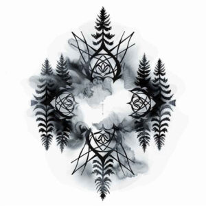 nature-and-precision-for-men – tattoo design ideas free ai generated – hypnotic – for-stomach – Gallery: nature-and-geometry-inkby-ai